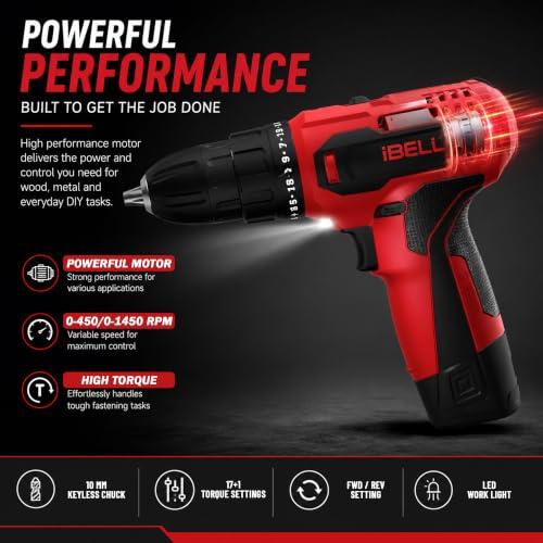 IBELL 12V Cordless Drill CD12-74 - Image 4