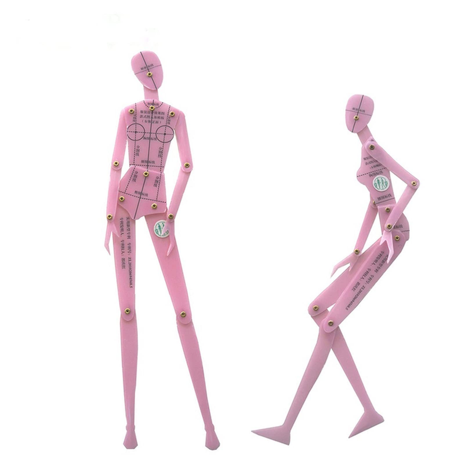 oiujhgCDS Rulers, Fashion Garment Design of Human Body Dynamic Hand Drawing Template Ruler Women Effect Style Set