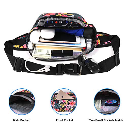 image for WATERFLY Fanny Pack for Men Women Water Resistant Large Hiking Waist B