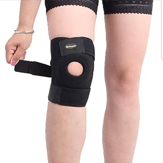Rodillera abierta, rodilleras, soporte de la rótula de neopreno para el dolor articular deportivo de artritis para hombres y mujeres