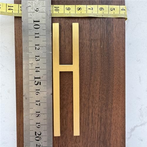 Letras inglesas autoadhesivas de latón macizo para pared, números de dirección de casa, números de buzón dorados, nombre de tienda, estudio, bricolaje, combinación, hardware, casa, hotel, puerta,