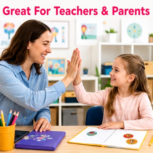 Outus 3 Rolls Motivational Stickers for Kids 1500 Pcs, Reward Sticker for Kids Classroom Teacher Potty Training, Cute Animal Roll, 24 Designs Encouragement Stickers, 1 Inch(Vivid Style)