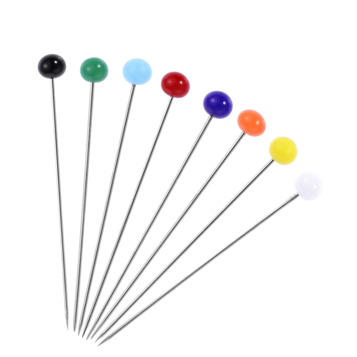 DOITOOL DIY Sewing Crafts Pins 250pcs Glass Head Sewing Head Pins for Quilting