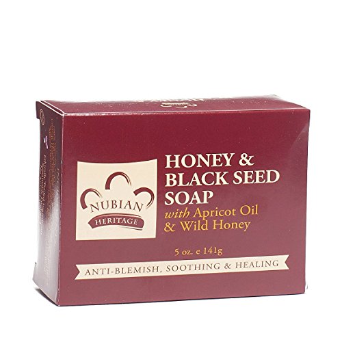 NUBIAN HERITAGE BAR SOAP,HONEY & BLKSEED, 5 OZ by Nubian Heritage