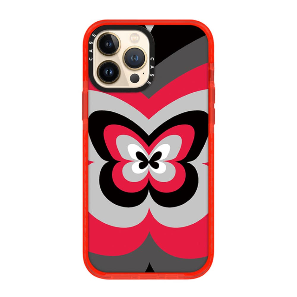 Coque iPhone 8 Plus papillon gris noir en silicone souple