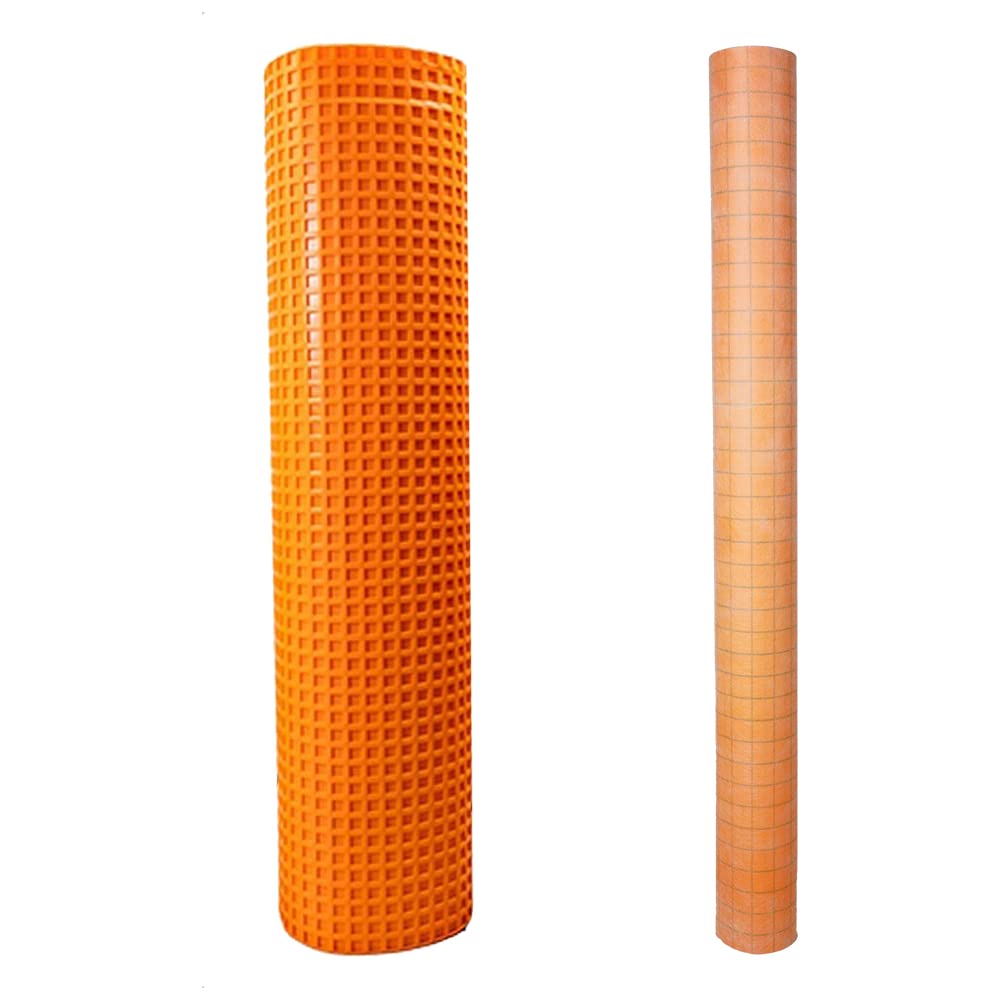 Photo 1 of Uncoupling Membrane 54 sq. ft. with Waterproof Membrane 108 sq. ft. - 1/8” Underlayment + 12 mil Waterproof Roll Combo Pack - Bathroom or Shower Floor – Water Proof & Crack Isolation – Snap Products