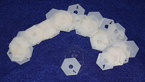 Mylar 1 Inch Hexagon & 1/2 Inch Starpoint 102 Piece Set