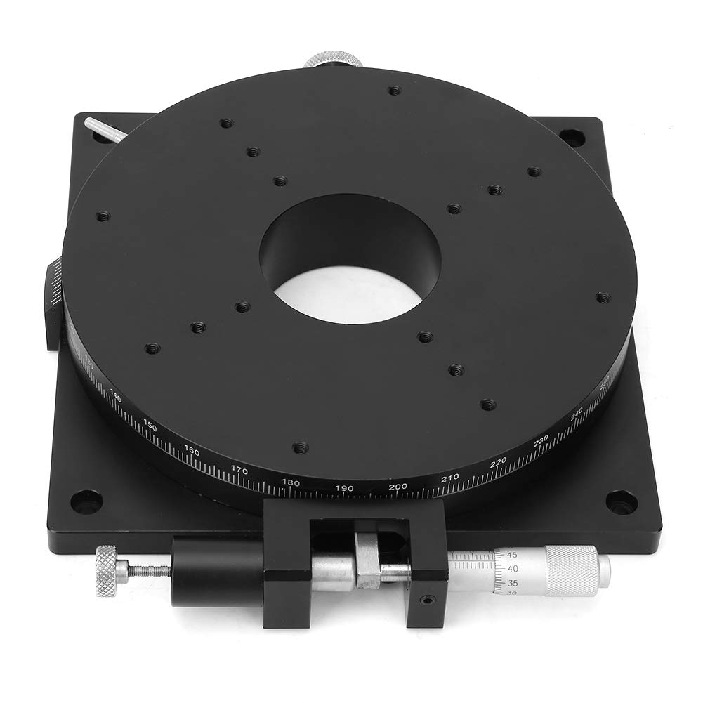 Manueller Rotationstisch 160 Mm X 30 Mm, Rotierende Plattform, Präzisionslager-Gleitabstimmtisch, SEMR160-AR, Ideal für Produktionsmaschinen, Testgeräte, Optische Experimente