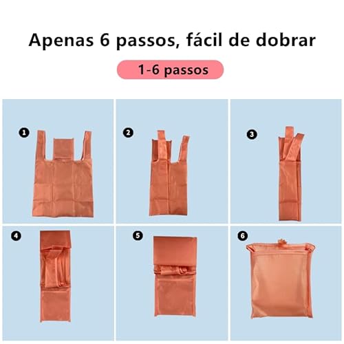 La borsa della spesa riutilizzabile portátil può contenere até 35 libbre, può essere portata ovunque