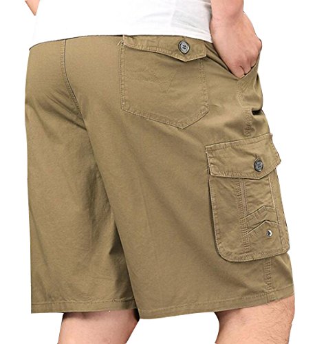 full elastic waist cargo shorts