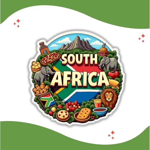Image of Zesta Wooden Fridge Magnets Set | Refrigerator Decor Magnets for Kitchen | India Souvenir Fridge Magnet Collection | Wooden Magnet for Fridge Door Decoration (South Africa)