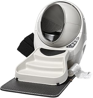 Litter-Robot 3 Core Bundle by Whisker (Beige) - Self-Cleaning Cat Litter Box, Includes Litter-Robot, Mat, Fence, Ramp, (25) Liners & (3) Carbon Filters, Complimentary 1-Year WhiskerCare Warranty