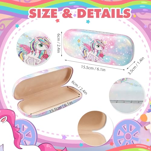 Image of Kids Sunglasses Girls Unicorn Heart Eyeglasses UV Protection Toddler Sunglasses with Sunglass Case for Party Beach