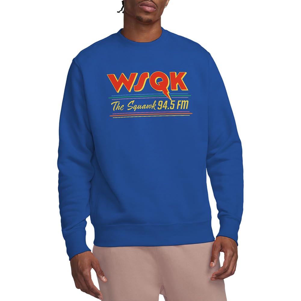 Stranger Things Lucas Wsqk Squawk Unisex Sweatshirt, Royal, Medium