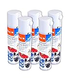 Peach Universal Druckgas Spray 400 ml, 5 Stück - Präzise, dank Sprühkopfverlängerung - ideal...