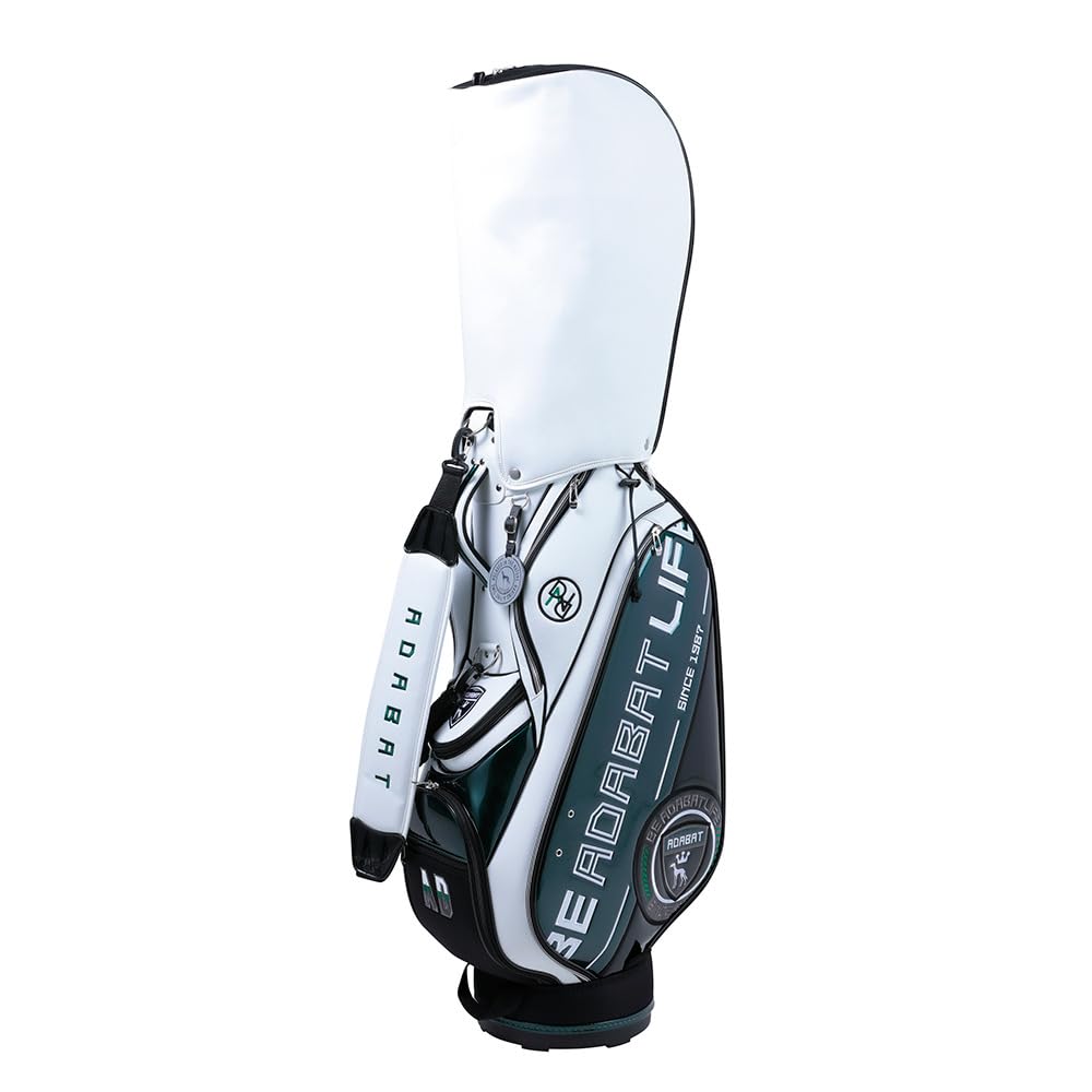 adabat 人気カラー グリーン/ホワイト キャディバッグ