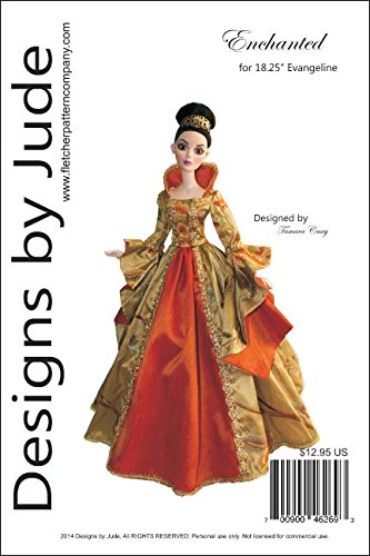 Enchanted Court Gown Printed Sewing Pattern for 18.25" Evangeline Ghastly Dolls Tonner