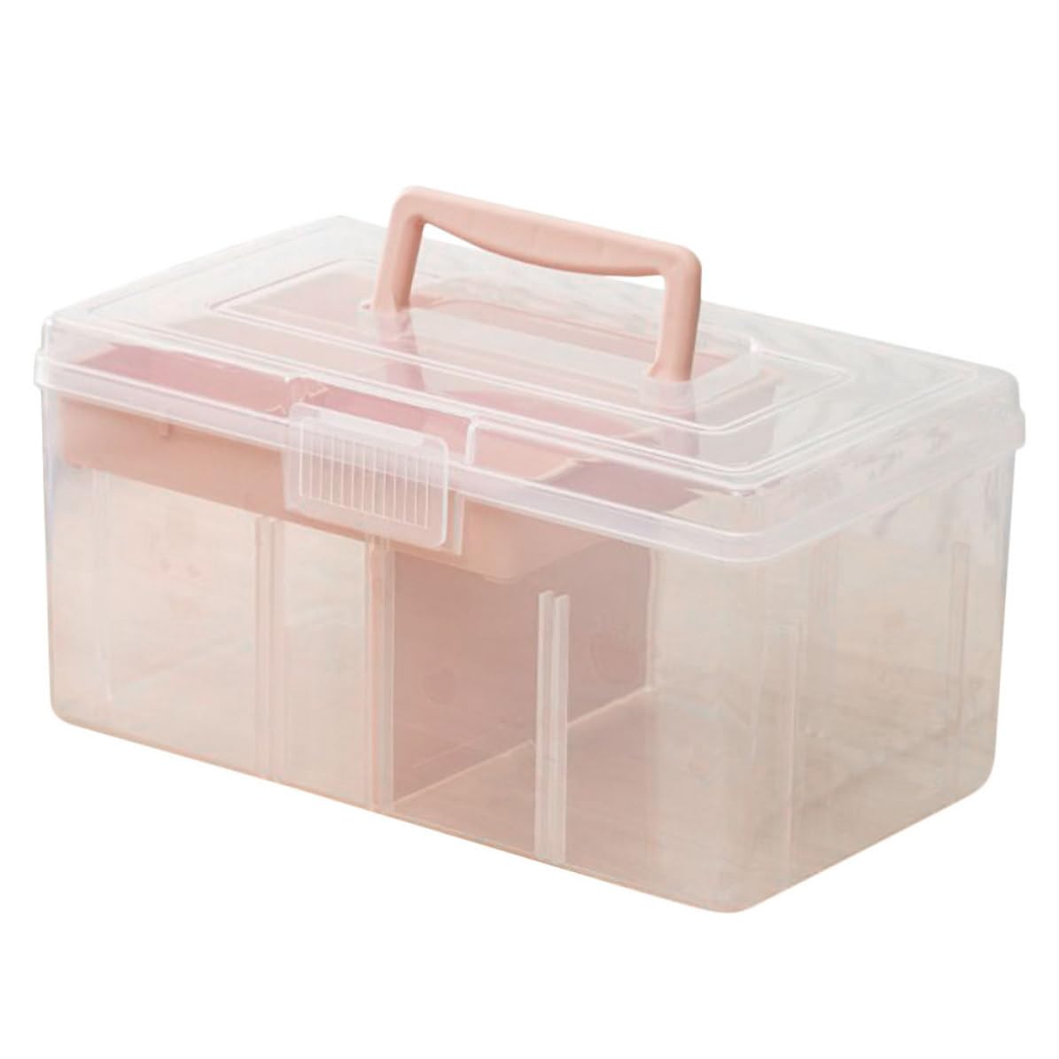 Rangement pour loisirs créatifs et couture grand format rose