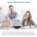 AT&T TL86103 2-Line Corded/Cordless Phone System for Small Business with Answering Machine, Connect-to-Cell Bluetooth, Caller ID, Intercom, Long Range & Expandable to 12 Handsets (Silver/Black) - Image 4