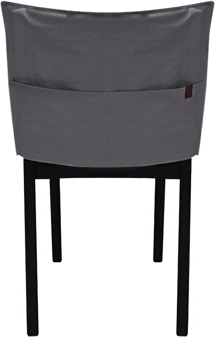 Muka Custom Chair Back Covers, Dorm Chair Back Storage, Armless Chair Cover-Dark Grey-L