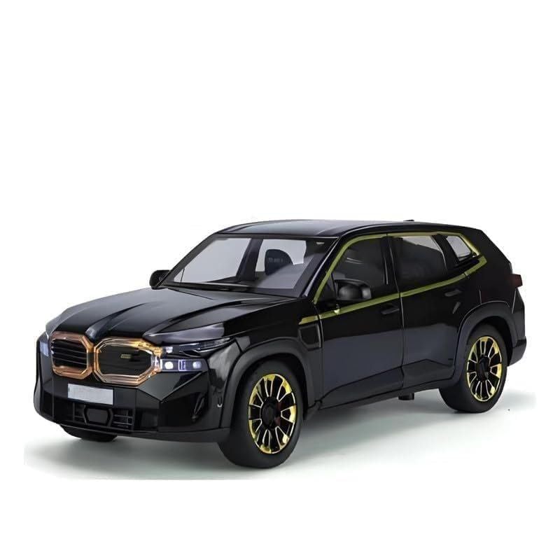 Image of Scale XM Exclusive Alloy Metal Pull Back | Die-cast Car Model with Sound Light Mini Auto Toy for Kids Metal Model Toy Car with Sound and Light (1.24 Scale -B-M-W- XM -Black)