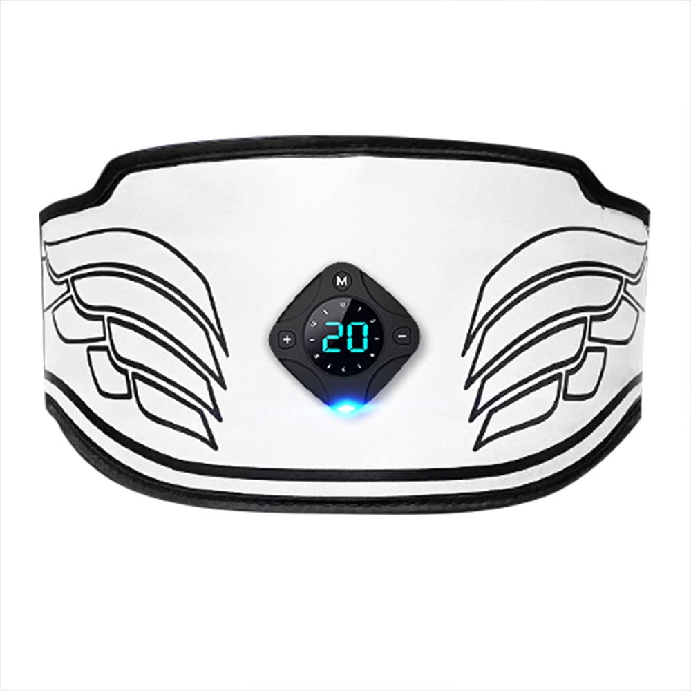 FABOBJECTS® Electronic Abs Toning Training Belt Ab Machine Abdominal Toning Belt Workout Portable for Abdomen Arm Leg Home Office