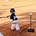 MTWEAR Adjustable Baseball & Softball Batting Tee - Portable and Durable Practice Stand with Quick Release Ball Holder | Perfect for Youth to Adult Players (Black)
