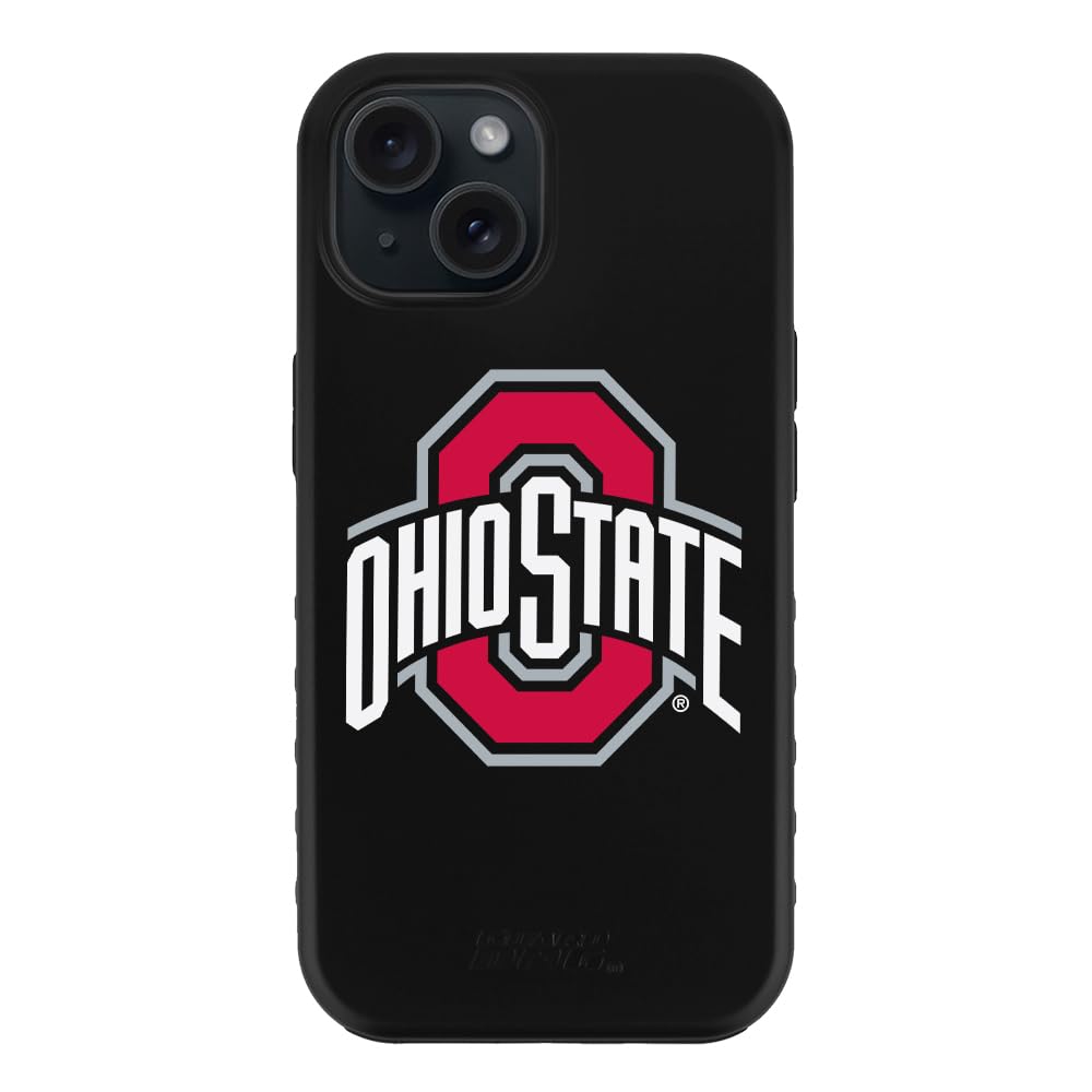 Guard Dog Case Compatible with iPhone 15 - Military Grade - Rugged Two Piece Protection - Collegiate Licensed - Ohio State Buckeyes - Logo