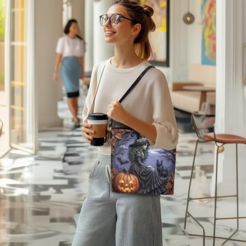 Image of HUGS IDEA Boho Bags for Women Leather Handbag Shoulder Bucket Crossbody Purse