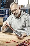 Högert Technik - 8-częściowy zestaw wkrętaków izolowanych HT1S998 - wkrętaki szczelinowe i krzyżowe - 1000 V certyfikat VDE - stal stopowa S2 - izolowany uchwyt - walizka - czerwony/żółty