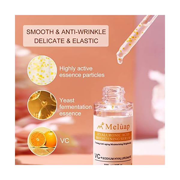Meluap-Anti-Ageing-Serum-Vitamin-C-Face-Serum-With-Hyaluronic-Acid-Retinol-Anti-Wrinkle-Facial-Serum-Boosts-Collagen-Helps-Erase-Fine-Lines-Reduces-Skin-Discoloration30ML101OZ Meluap Anti-Ageing Serum, Vitamin C Face Serum With Hyaluronic Acid, Retinol, Anti-Wrinkle Facial Serum, Boosts Collagen Helps Erase Fine Lines Reduces Skin Discoloration.30ML/1.01OZ