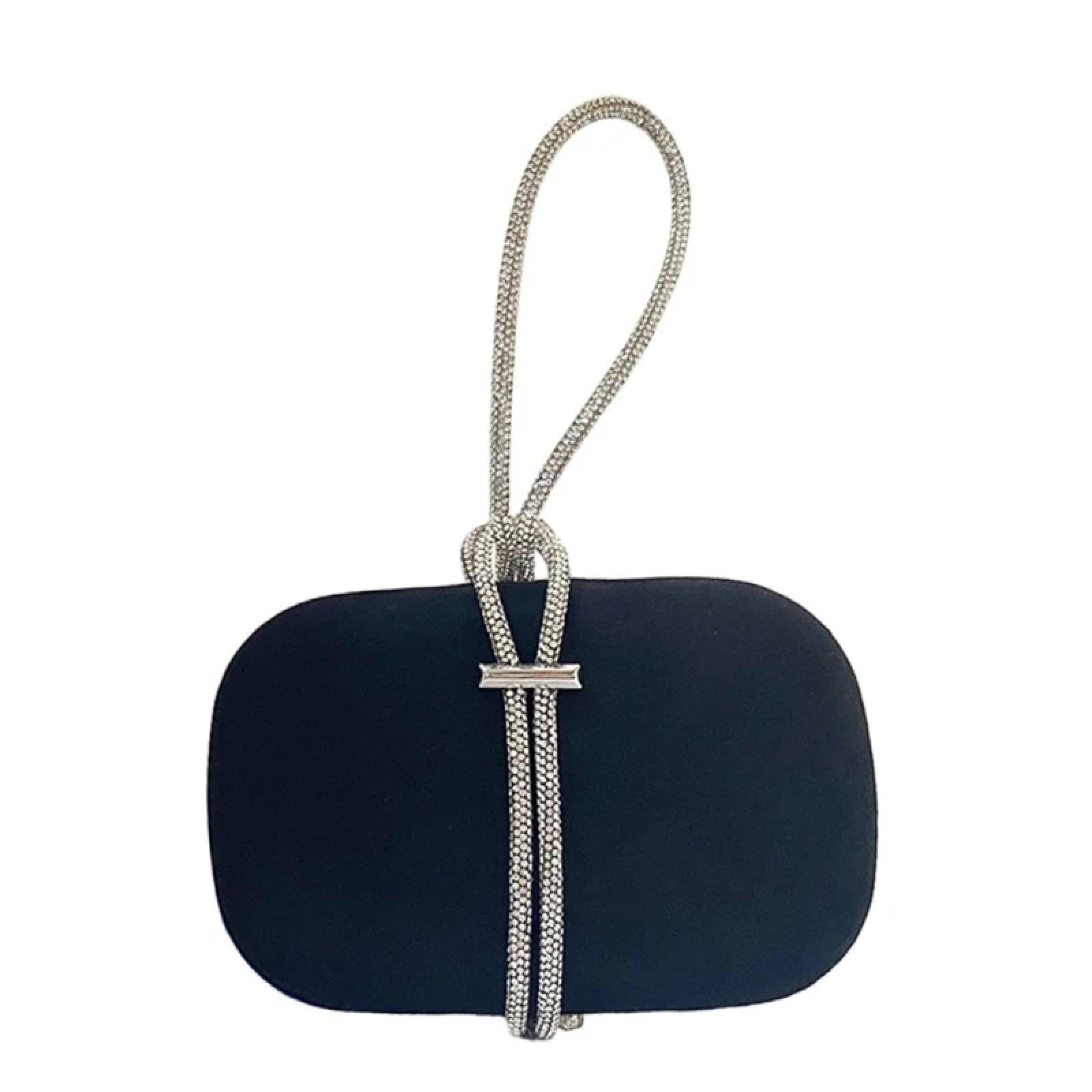 Pochette Donna Elegante Borsa da Sera in Velluto con Strass da Donna Elegante per Feste Banchetti Matrimoni Pochette Borsa da Donna