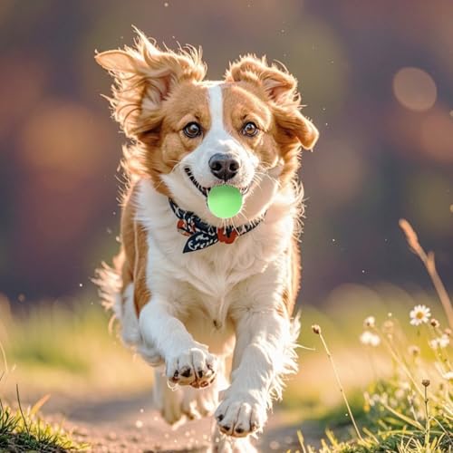 Pelota de goma para perros, 3 unidades, 4 cm, indestructible, pelota de goma para entrenamiento, pelota para perros, cachorros, gatos, juguetes interactivos, juguetes para perros pequeños, juguetes - imagen 2