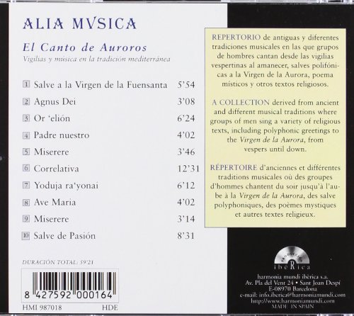 Miniatura 2 de El Canto de Auroros - Vigilias y musica en la tradicion mediterranea