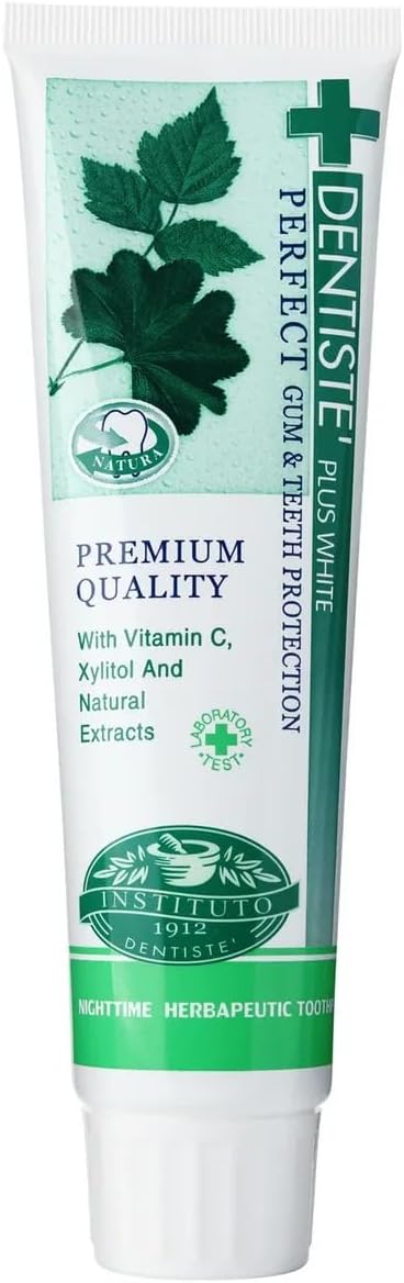 Plus White Nightime Toothpaste Tube 100g | Nighttime toothpaste - for Fresh Morning Breath |Gum & Teeth Protection | with Vitamin C, Xyilitol & Natural Extracts |