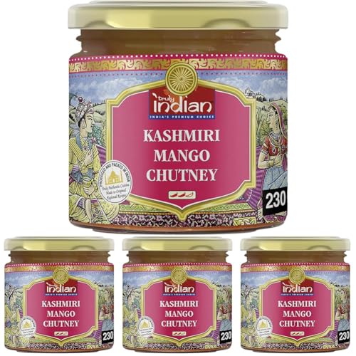 Chutney de mango, Cachemira, caliente - 230 gr (Paquete de 4)