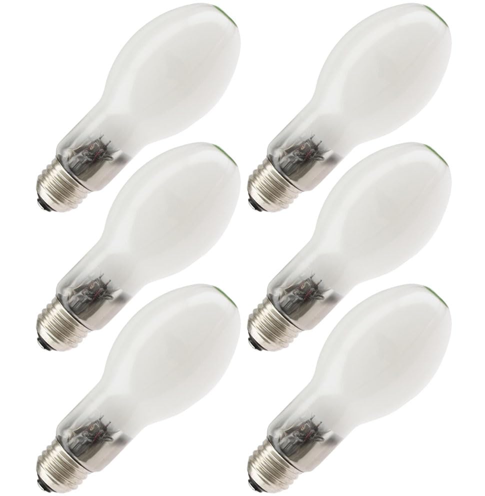 Replacement for GE 11347, LU50/D/MED, 50 Watt, B17 High Pressure Sodium HID Light Bulb (6 Pack)