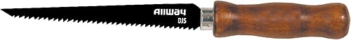 ALLWAY DJS - Sierra Jab para paneles de yeso con mango de madera, 6-12 pulgadas