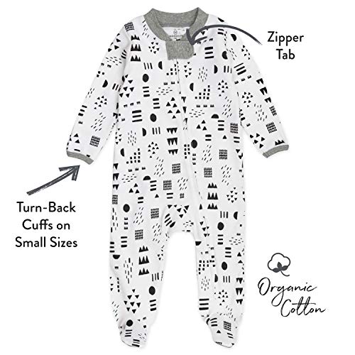 Image of HonestBaby Baby 2-Pack Organic Cotton Footed Pajama Sleep & Play