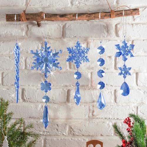 Image of Crystal Ornaments for Christmas Tree Winter Wonderland Decorations