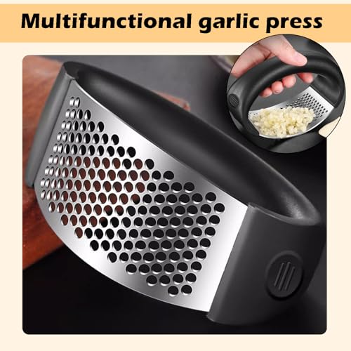 Zenfro ZENFRO- GARLIC PRESS-21 Garlic Press Rocker, 2024 New Stainless Steel Garlic Crusher,Premium Stainless Steel Garlic Crusher, Manual Garlic Masher thumb #1