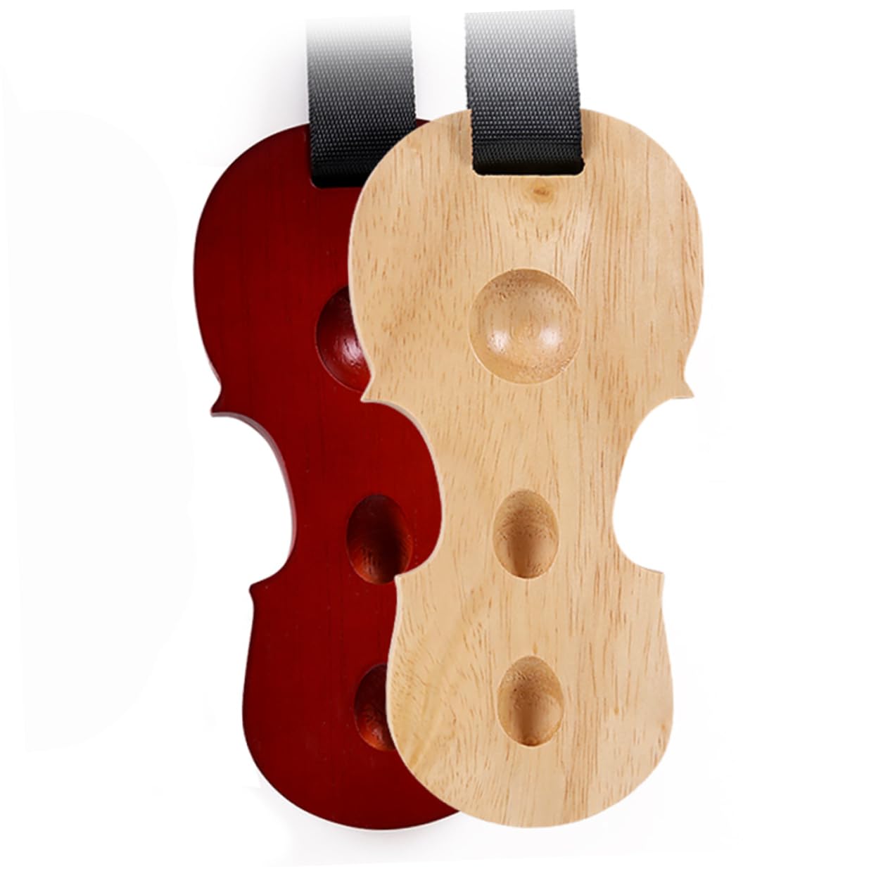 SHOWERORO Supporto Per Perno Terminale Violoncello in Legno Mogano 3 Fori Regolabili, Base Antiscivolo Per Protezione Pavimento e Trasporto Leggero