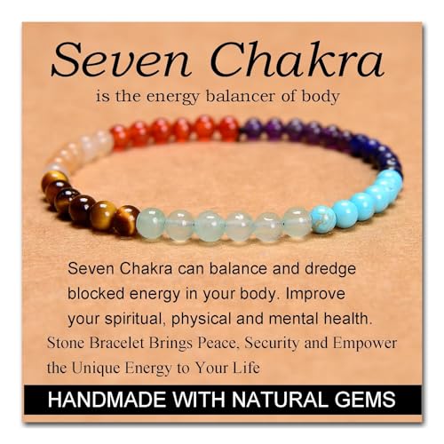 Healing Bracelet for Women 6mm Beaded Bracelets Handmade Gemstone Stretch Elastic Emotional Support For Her, 1Pcs - Main Image