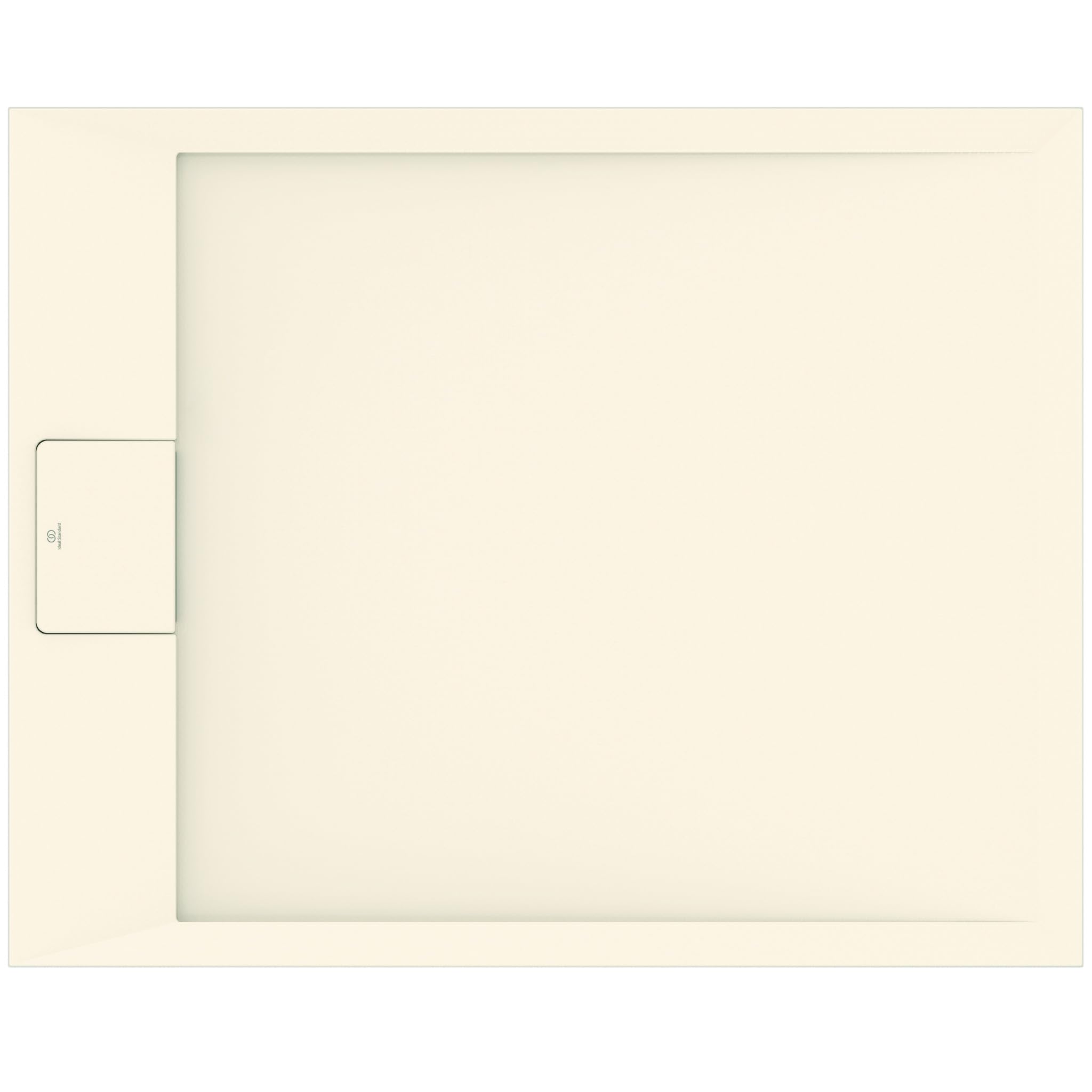Ideal Standard -Ultraflat S I.Life Receveur de Douche Ultraplat 3 cm d'Épaisseur, Résine, Rectangulaire 100 x 80 cm, Finition Pierre Texturée, Naturellement Anti-Dérapant, Sable, T5223FT