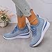 Walking Shoes Women Arch Support And Comfort Women's Slip On Walking Running Shoes Tennis Non-Slip Comfortable Workout Gym Breathable Lightweight Fashion Sneakers