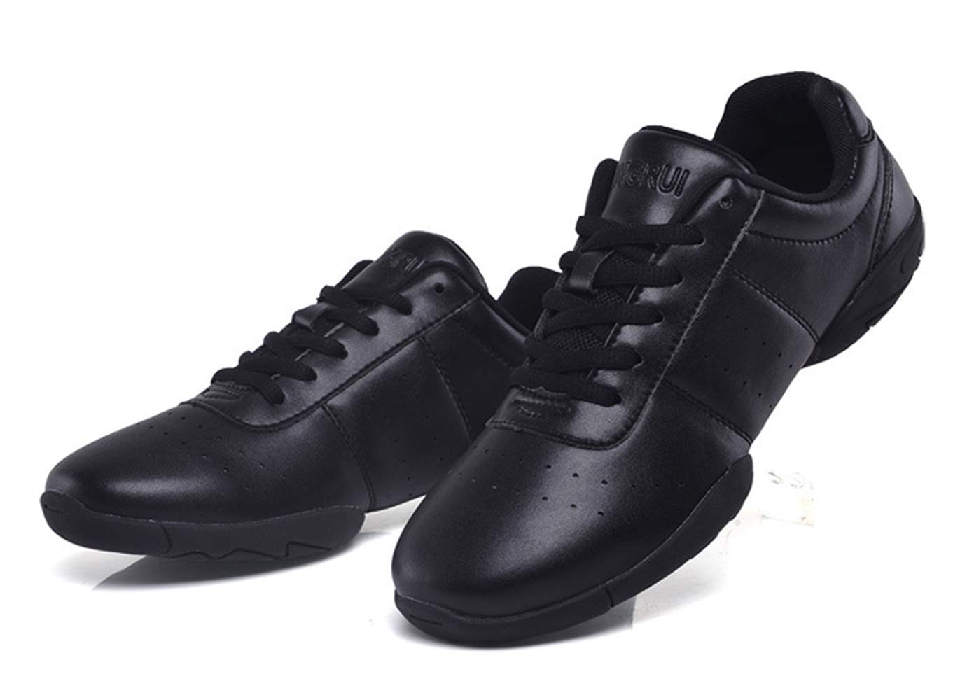 Scarpe da ginnastica da donna, con lacci, per sport, aerobica, cheerleader, allenamento e danza