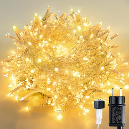 SINWE Lichterkette für Innen und Außen, 300 LED...