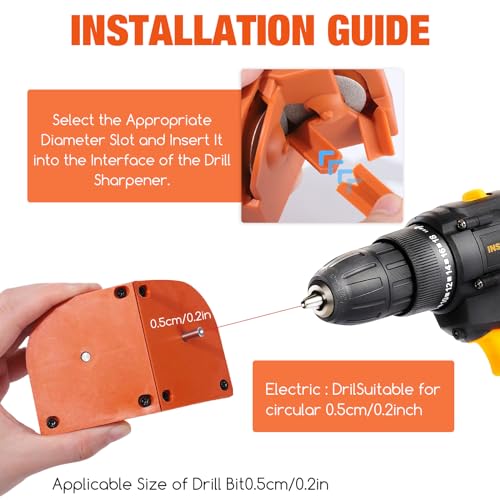 Buxuna Drill-Powered Bit Sharpener