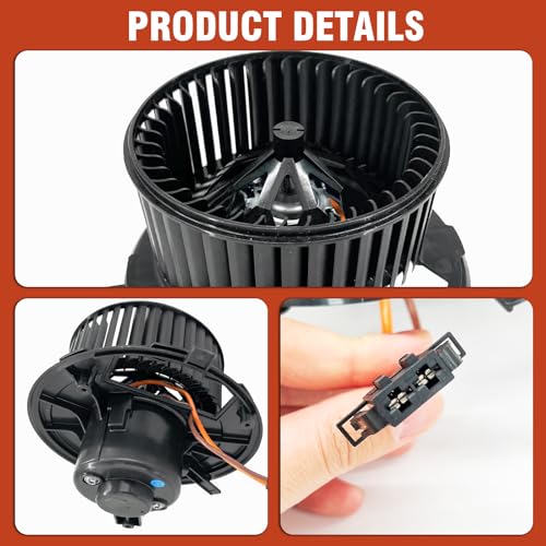 Image of AC Heater Blower Motor with fan Fit for Audi A3 /A3 Quattro 06-13,TT RS Quattro 12-13,TT Quattro 08-15,TTS Quattro 09-15,TT 08-09,Volkswagen Jetta 05-18,CC 09-17,Golf 12-14,Golf R 12-13,GTI 10-14