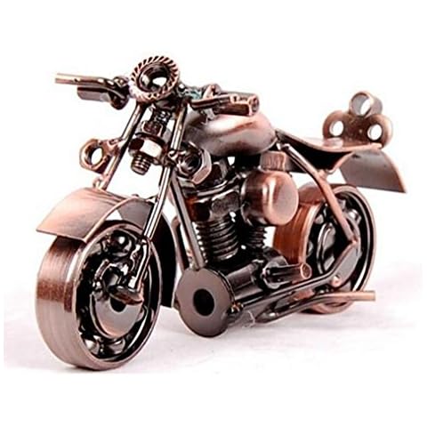 Metal motorcycle decor Harley Davidson Figurine iron motorcycle sculpture desk decor art gift vintage home office decor Birthday Christmas gift for men friend Dad Son Him (Cruiser) Cover